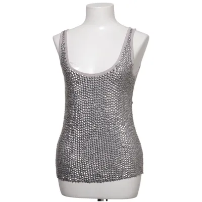 Tank Top (Gray) from Ambre Babzoe Silk, Viscose