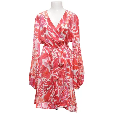 Robe portefeuille (Rouge, Rose, Multicolore) de Dea Kudibal Élasthane, Soie