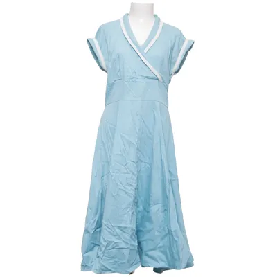Wrap dress (Blue) from Collectif Vintage