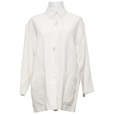 Overshirt (White, Beige) from MaxMara Linen, Silk