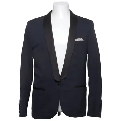 Smoking blazer (Blauw, Zwart) van Lanvin x H&M Katoen, Elastaan, Polyester, Viscose, Wol