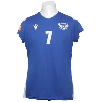 Maillot de football (Bleu, Blanc) de Macron Polyester
