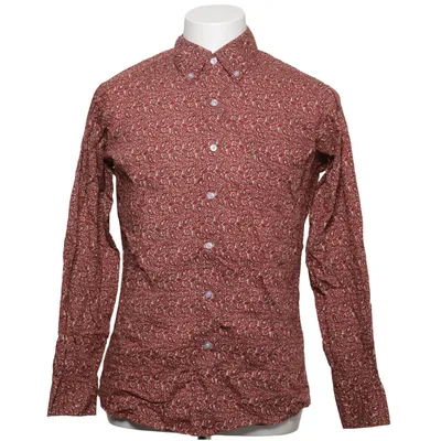 Buttondown-skjorta (Röd, Vit) från POP England Bomull