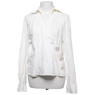 Blouse portefeuille (Blanc) de Un Deux Trois Coton, Élasthane