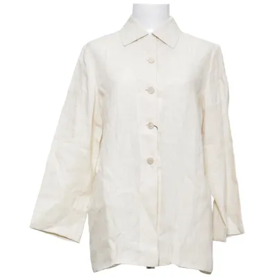 Overshirt (Beige, White) from Maska Linen