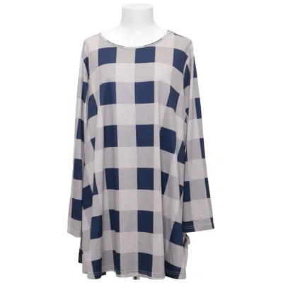 Lange mouwen shirt (Blauw, Beige) van Emery Rose