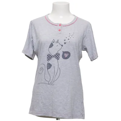 Haut de pyjama (Gris) de Bioline Coton, Polyester