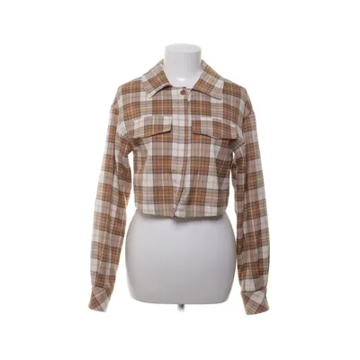 Överskjorta (Beige, Flerfärgad) från Misslisibell x NA-KD Elastan, Polyester