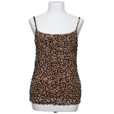 Tanktop (Brun, Beige) fra ESPRIT Collection Bomuld, Polyamid