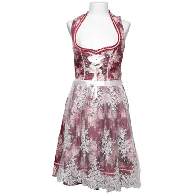 Dirndl (Violet, Rose, Blanc) de Fuchs Trachtenmoden Coton, Polyester