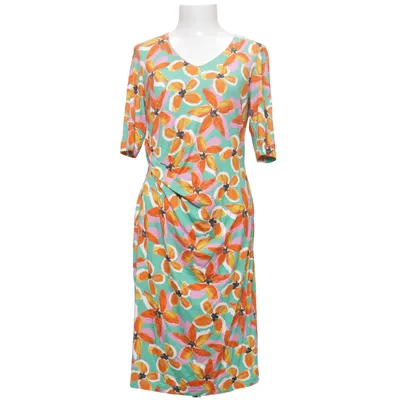 Jurk (Groen, Oranje, Roze) van Fox's Elastaan, Viscose