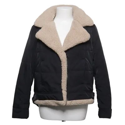 Shearling jacket (Black, Beige) from Stradivarius Polyester