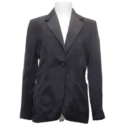Blazer (Zwart) van Sandro Katoen, Linnen, Polyester, Viscose