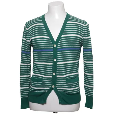 Strickjacke (Grün, Weiß, Blau) von Global work Acryl, Baumwolle