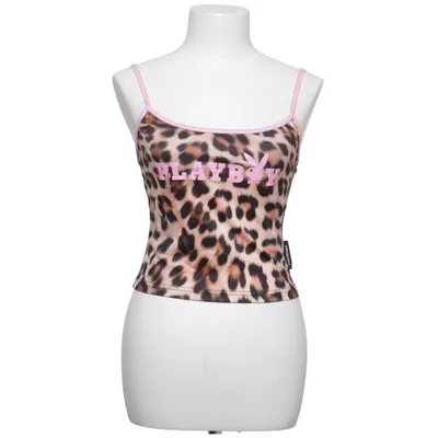 Crop top (Rosa, Brun, Svart) från Playboy x Missguided Elastan, Polyester