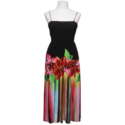 Jurk (Zwart, Meerkleurig) van Cristina Love Elastaan, Polyester