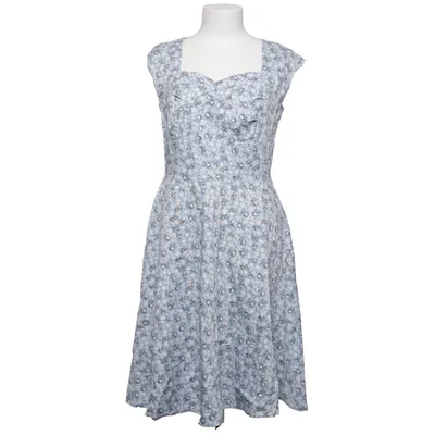 Dress (Blue, White) from Dress Tells Cotton, Elastane