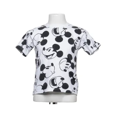 T-shirt (Vit, Svart) från Disney Mickey Mouse Bomull