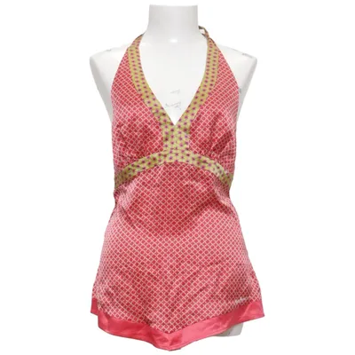 Halterneck top (Rød, Grøn, Flerfarvet) fra Pepe Jeans Silke