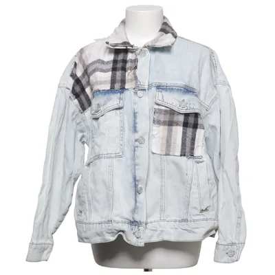 Denimjakke (Blå, Flerfarvet) fra Boohoo Blue Bomuld