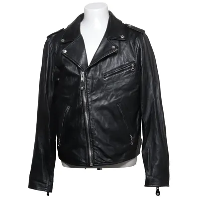 Veste de motard (Noir) de Schott NYC Coton, Polyester