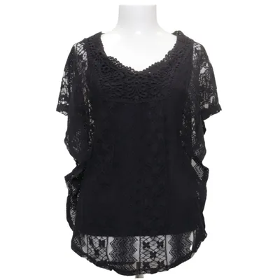 Top (Schwarz) von Blind Date Baumwolle, Polyamid, Polyester, Viskose