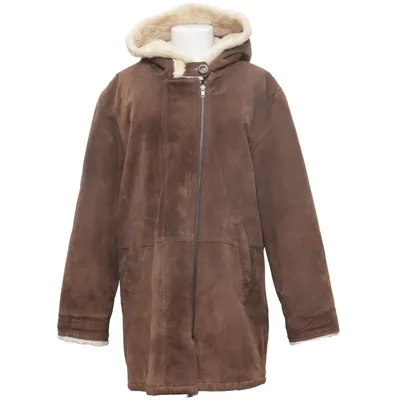Shearlingjakke (Brun) fra Holloway Akryl, Bomuld, Polyester