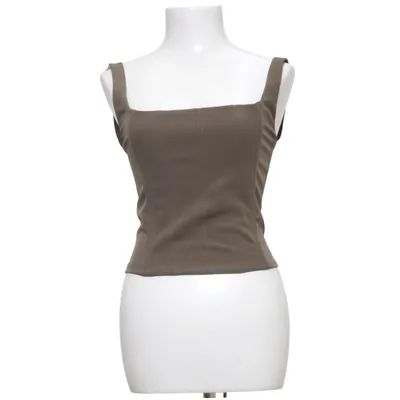 Tank Top (Brown) from Zara Elastane, Polyester