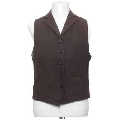 Kostymväst (Brun) från Dobell Polyester, Ull