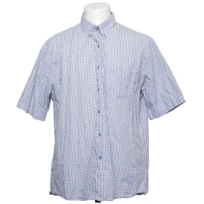 Kortärmad skjorta (Blå, Vit) från Lund Bomull