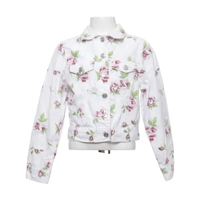 Jeansjacka (Vit, Flerfärgad) från C Dept Hennes & Mauritz Bomull