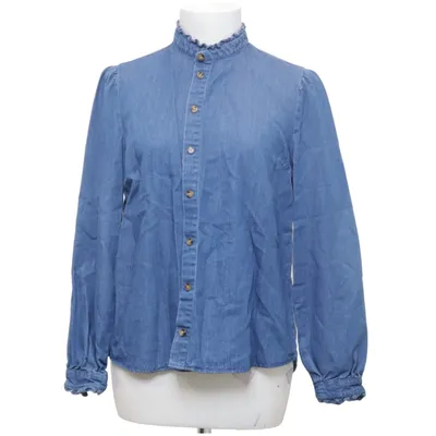 Denim blouse (Blauw) van Apricot Katoen, Tencel