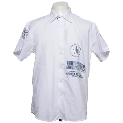 Short sleeve shirt (White) from Nine Divine Cotton, Polyester