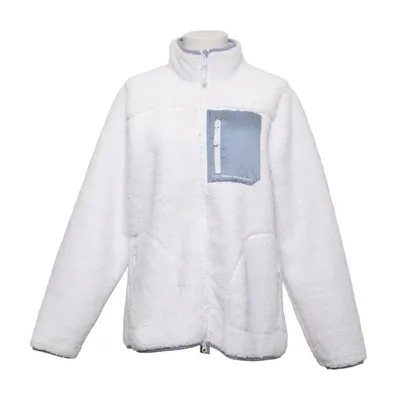 Fleecejakke (Hvid, Blå) fra High Mountain Polyester
