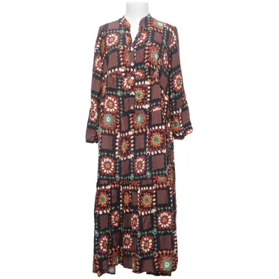 Maxi jurk (Bruin, Zwart, Meerkleurig) van Marta Viscose
