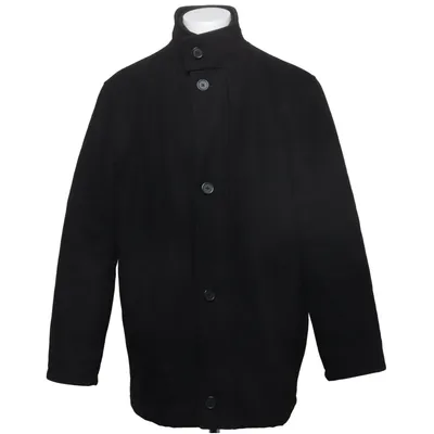 Coat (Black) from A.W. Dunmore Polyester, Wool
