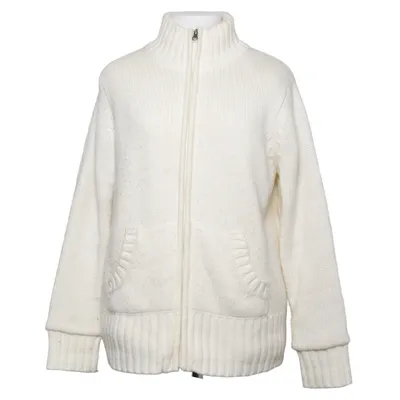 Cardigan (Blanc) de Casual Wear Acrylique, Fausse fourrure, Polyester