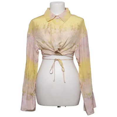 Crop top (Gul, Flerfärgad) från H&M Innovation Colour Story Lyocell, Silke