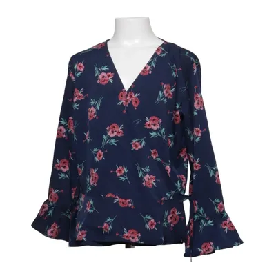 Blouse portefeuille (Bleu, Rose) de Skill Polyester