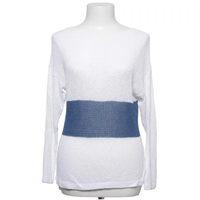 Pull-over (Blanc, Bleu) de Anna Justper Viscose