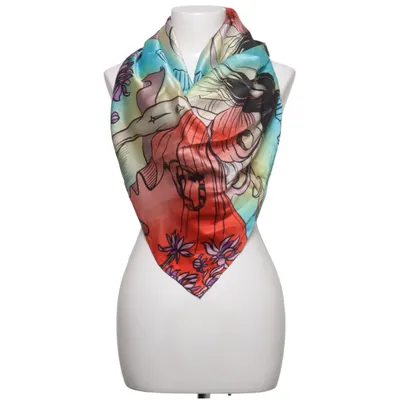 Shawl (Multicolored) from HUNKØN Silk