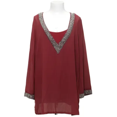 Blouse (Rouge) de Ashley Brooke Élasthane, Polyester