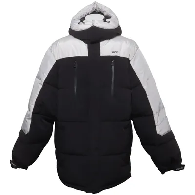 Winter jacket (Gray, White) from 6PM Elastane, Polyamide, Polyester