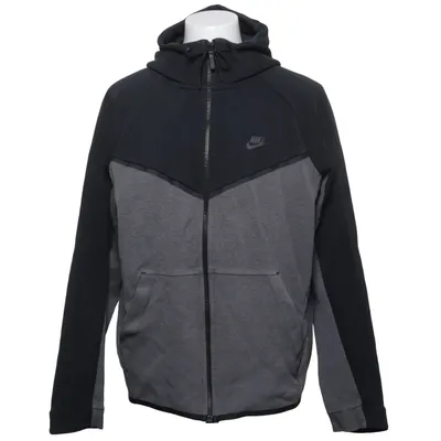 Sweat à capuche (Gris, Noir) de Nike Coton, Polyester