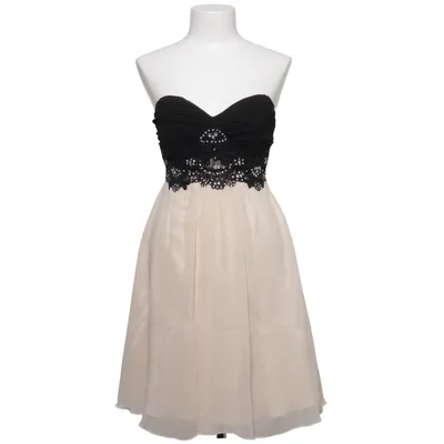 Cocktailjurk (Zwart, Beige) van Little Mistress Katoen, Elastaan, Polyester