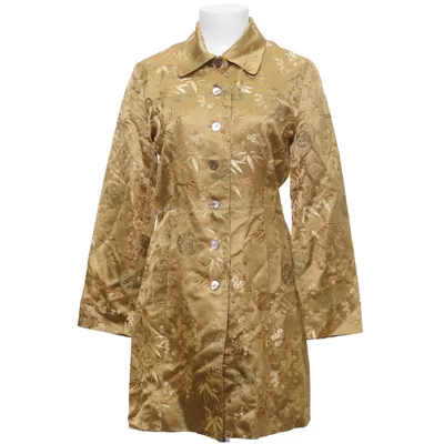 Coat (Gold) from Noa Noa Polyamide, Polyester, Silk