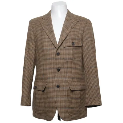 Kavaj (Brun, Flerfärgad) från Brooks Brothers Bomull, Kupro, Ull