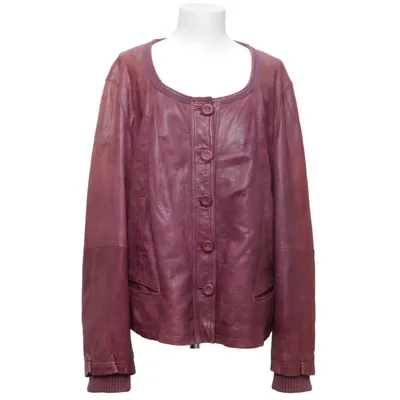 Leather jacket (Purple) from Open End Leather, Polyester