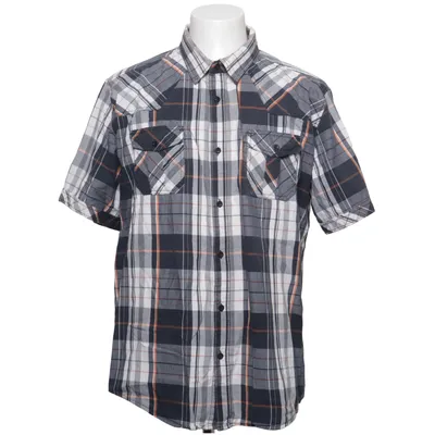 Korte mouwen shirt (Blauw, Wit, Oranje) van The Original Skill Katoen