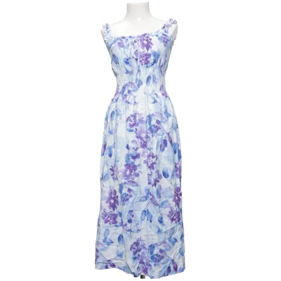 Maxi dress (Blue, White, Purple) from Menglu Cotton, Polyester